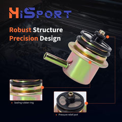 HiSport regulator side profile showing dimensions for correct fitment