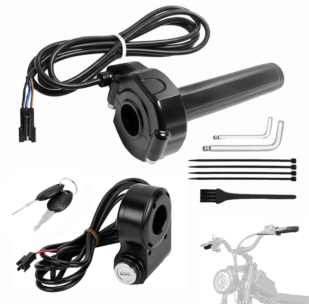 Hizoncore Ridstar front throttle assembly showing clean mount and ready-to-install benefit