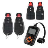 Hkxydems front packaging showing key fob kit and included OBD tool benefit: quick replacement