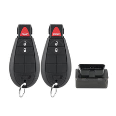 Hkxydems front view of two key fobs showing immediate backup convenience