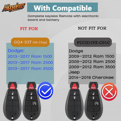 Hkxydems key fob front close-up benefit: clear buttons for reliable operation
