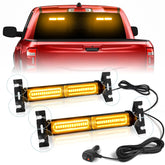 HLauto front view of light bar showing LEDs and focused visibility benefit
