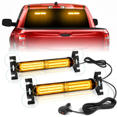 HLauto front view of light bar showing LEDs and focused visibility benefit
