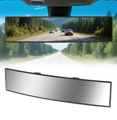 HmmtyRack front view showing full 16-inch extended mirror and improved view