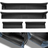HOCHO front sill guard packaged showing dimensions and fit benefit