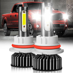 HOEDUI front view of pair of bulbs showing plug and profile for quick fit