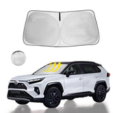 HOHUIGO front view showing fitted RAV4 windshield coverage and full protection