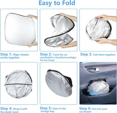 HOHUIGO Velcro buckle fastened around rearview mirror to prevent light leaks