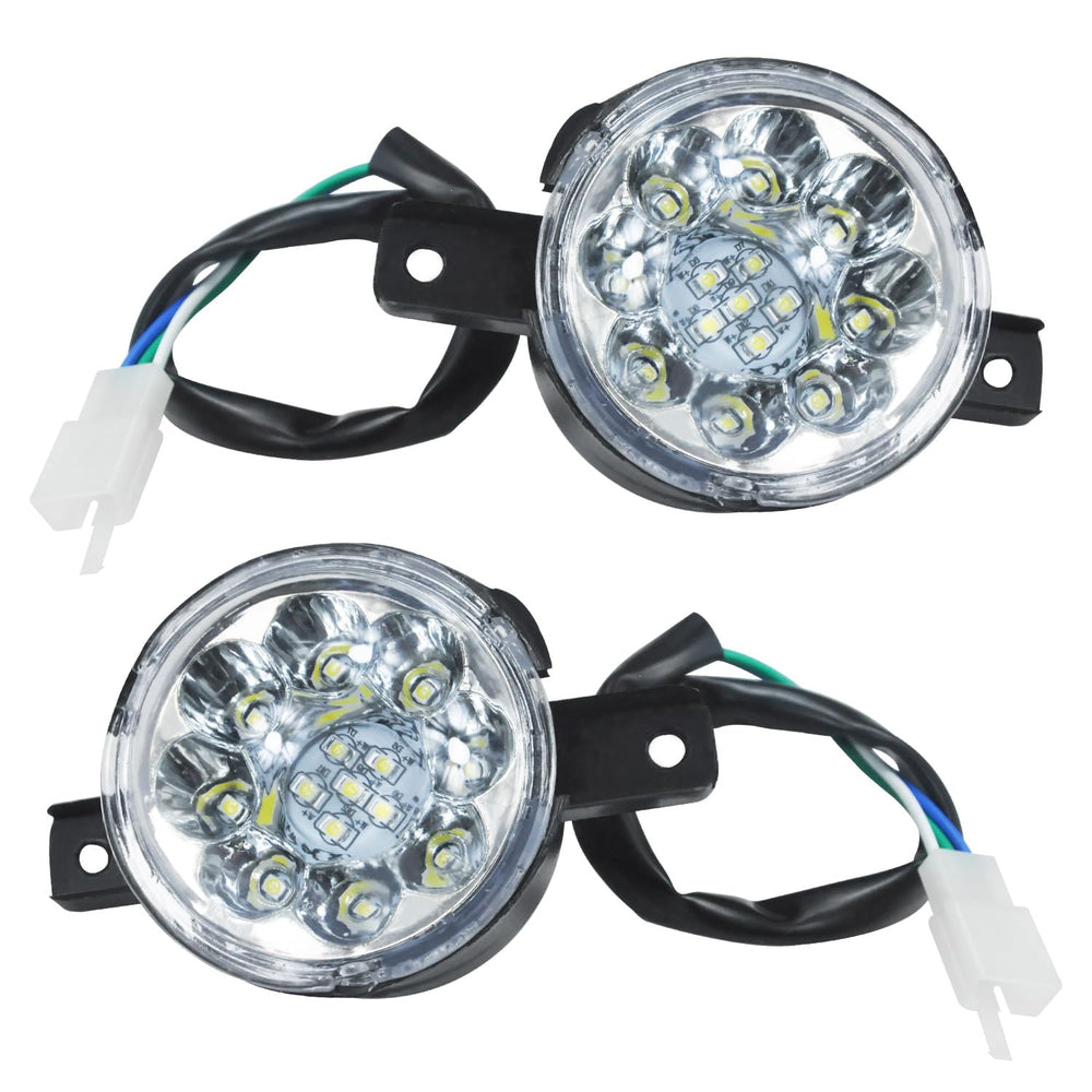 HOLATO front headlight pair showing compact design and easy swap benefits