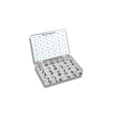 Holley 36-181 plastic case open showing labeled jet compartments and quick selection benefit