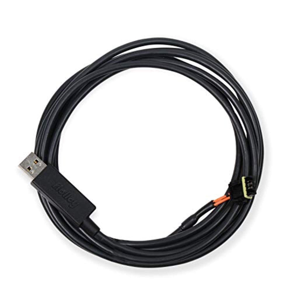 Holley EFI 558-443 front connector showing durable housing and reliable USB communication