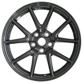 HOLUEKU front view of dark charcoal wheel rim showing OEM-style finish and fit benefit