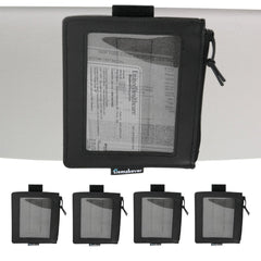 Homakover front view of five visor pockets showing packing and compact design benefit