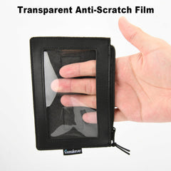 Homakover visor pocket mounted in car showing easy access benefit