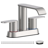 Homevacious front view of brushed nickel faucet shows modern style and easy upgrade