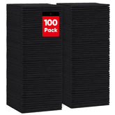 HOMEXCEL front package showing 100 black microfiber cloths and value