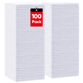 homexcel front packaging showing 100 white microfiber towels and brand clarity