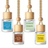 HoogaLife hanging front pack shows four glass diffusers and elegant presentation benefit