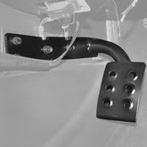 Hooke Road front view of dead pedal showing rugged benefit