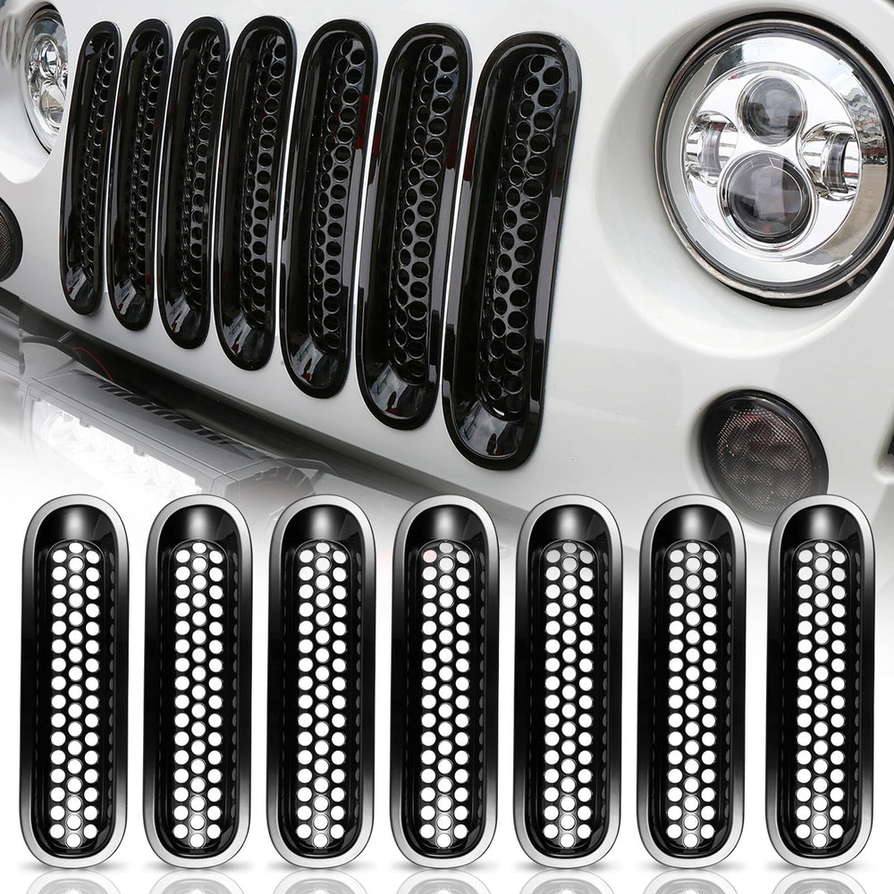 Hooke Road front grille overview showing full installed mesh for improved protection