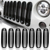 Hooke Road front grille overview showing full installed mesh for improved protection