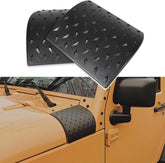Hooke Road front packaging of cowl guards showing product pair and matte finish benefit