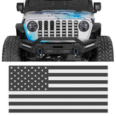 Hooke Road front view of American flag grille insert protecting radiator
