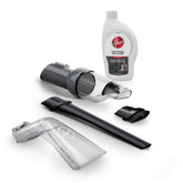 Hoover CleanSlate front view showing kit and carrying layout, improves car cleanliness