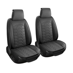hoozoom front view showing full seat cover benefit: protection and style