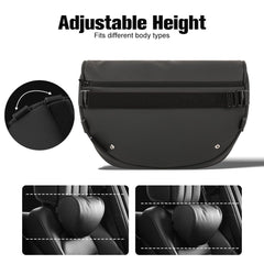 HOPON strap hidden under headrest illustrating secure adjustable installation