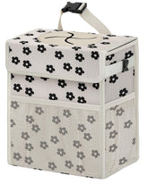 HORJONES front view corduroy trash can showing stylish design and neat cabin benefit