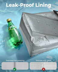 HORJONES mesh pockets holding bottle and phone for organized in-car storage