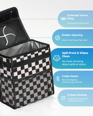 HORJONES open lid revealing leak-proof liner for easy cleaning and spill protection