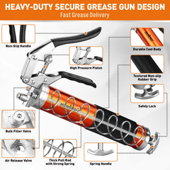 HORUSDY two 11-inch rigid hoses arranged for extended reach