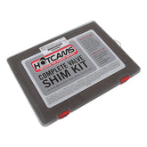 Hot Cams front packaging showing full shim kit and organized case for quick access