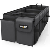 HOTOR front view full open showing three compartments and organization benefit