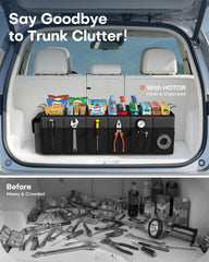 HOTOR interior compartments open with organized groceries for fast access