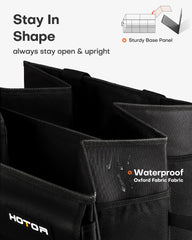 HOTOR mesh pocket detail holding small items for visible organization
