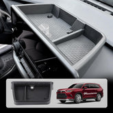 HOUCLEMIC front installed view showing clean OEM-like integration and organized storage