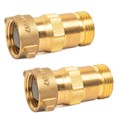 Hourleey front view brass regulator showing robust body and easy hookup benefit