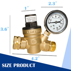 Hourleey pressure gauge closeup displaying clear PSI readout for accurate monitoring