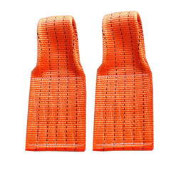 Houshan front view pull strap showing shape and soft surface protecting paint