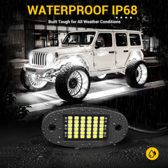 Hovano pod mounted under truck chassis improving night visibility and safety