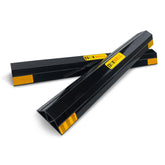 HOXWELL front view of 24-inch parking stopper showing full product and markings, improves alignment