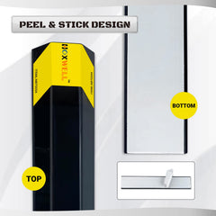 HOXWELL side profile showing stopper dimensions for proper fit and minimal footprint
