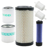 Hoypeyfiy front view of complete filter kit showing all included filters and packaging for easy maintenance