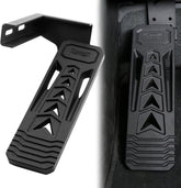 HOZHEM front view of dead pedal showing fit and sporty style for comfort
