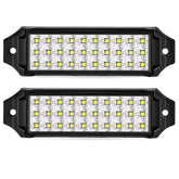 HOZILIFE front view of two flush mount pods showing low profile and paired brightness