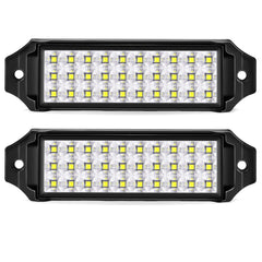 HOZILIFE front view of two flush mount pods showing low profile and paired brightness