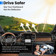 HPEVA dash cover installed on passenger side showing preserved vents benefit